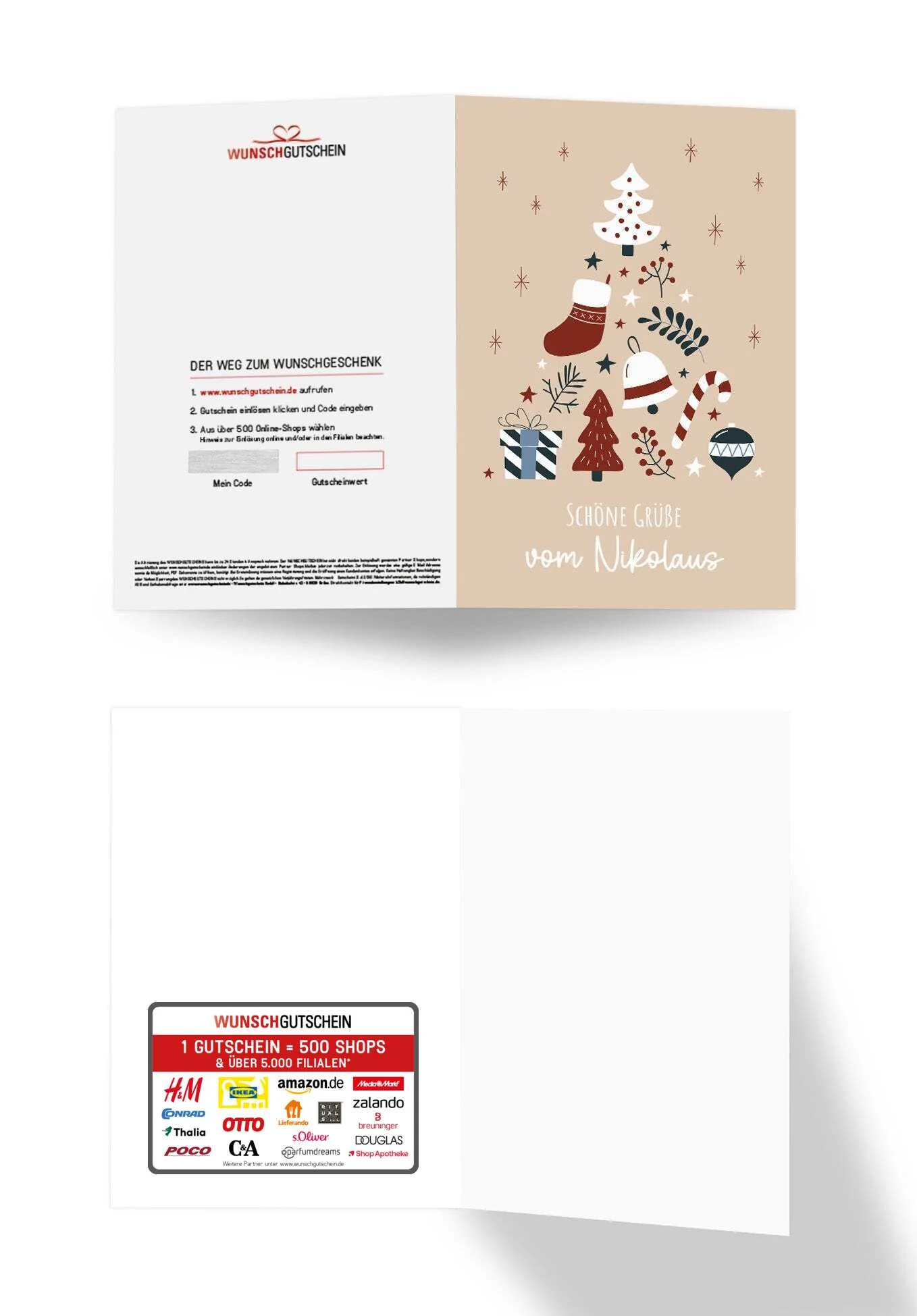Grüße vom Nikolaus - Doodle Beige PDF - Image 3
