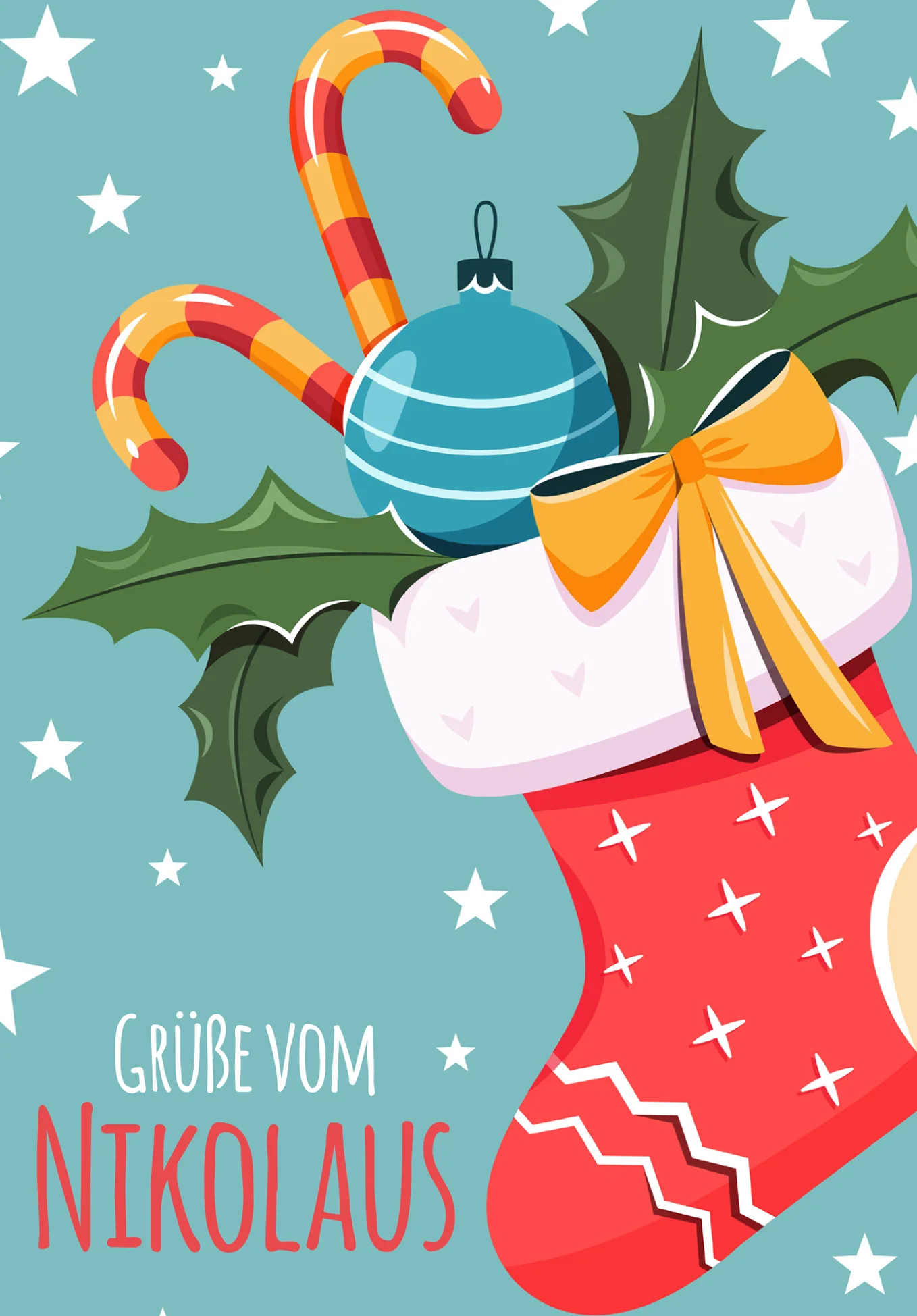 Grüße vom Nikolaus - Strumpf - Image 2