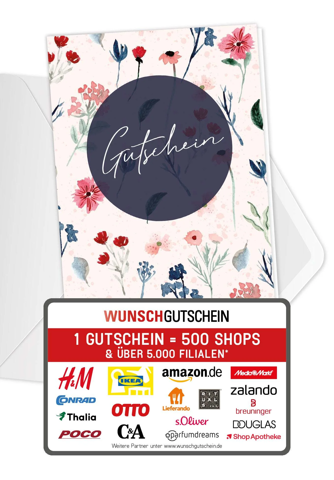 Gutschein - Blumen Blau PDF