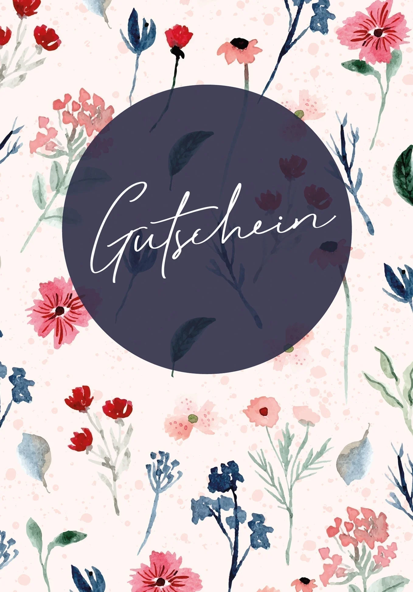 Gutschein - Blumen Blau PDF - Image 2