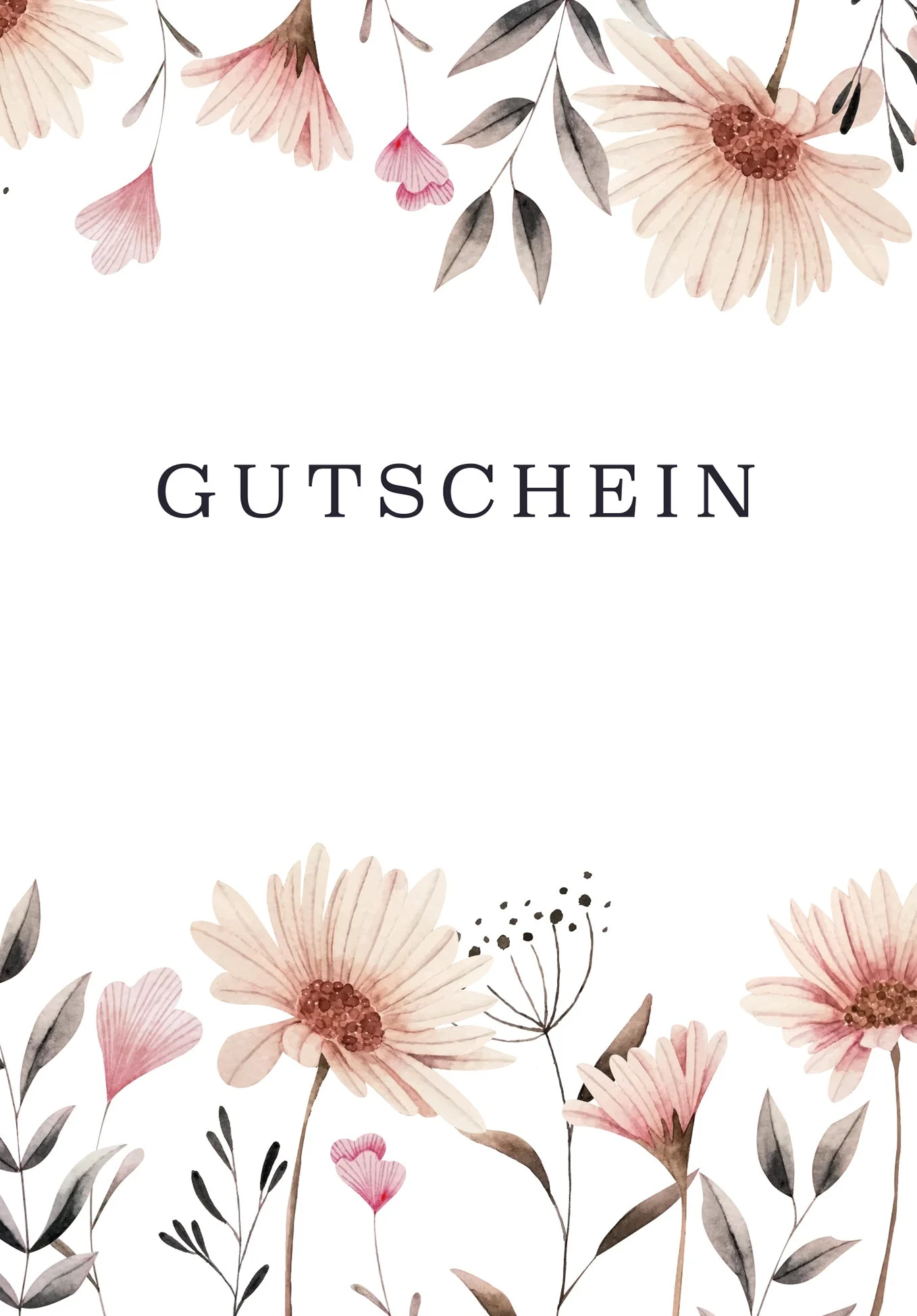 Gutschein - Blumen Weiß PDF - Image 2