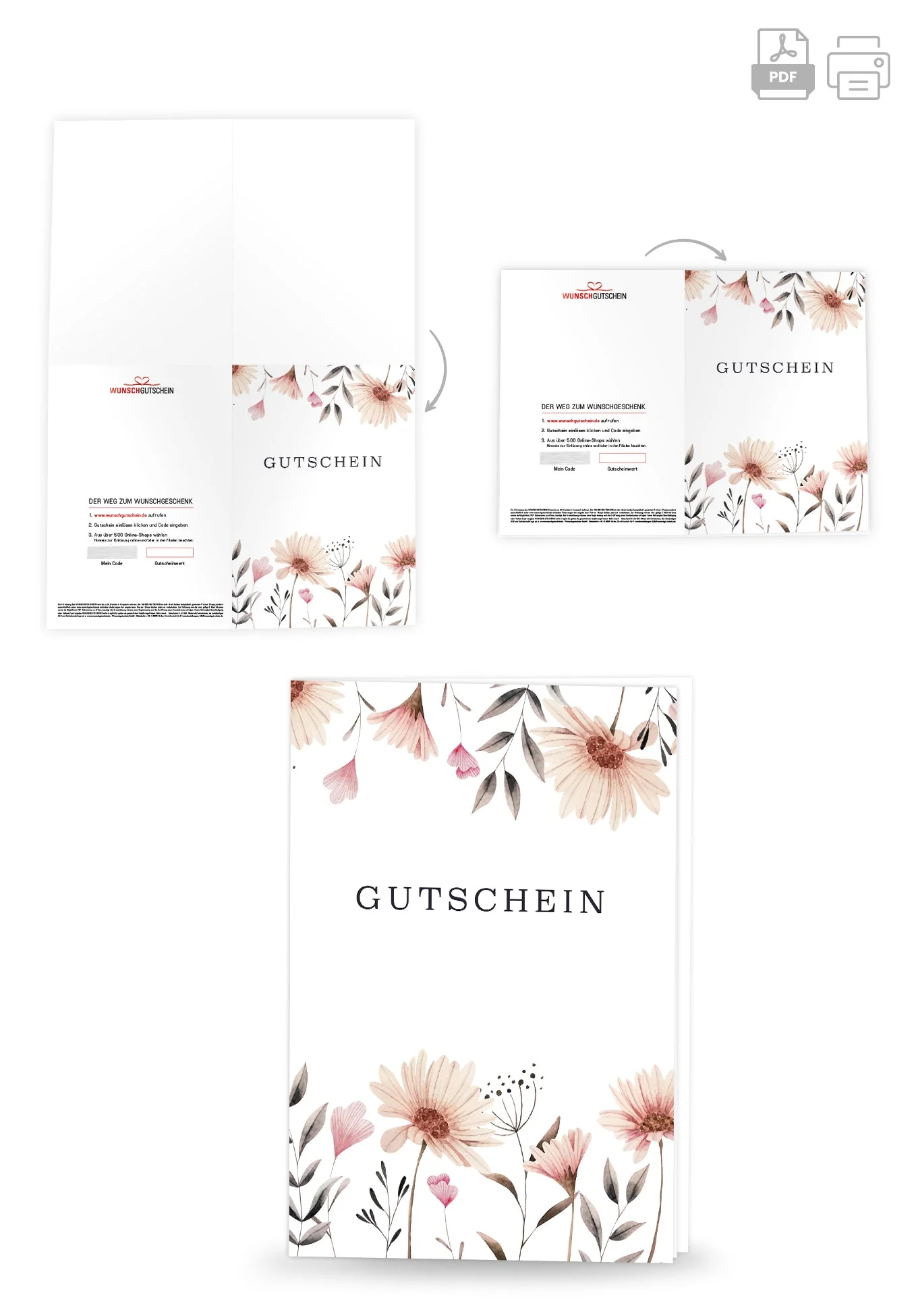 Gutschein - Blumen Weiß PDF - Image 4