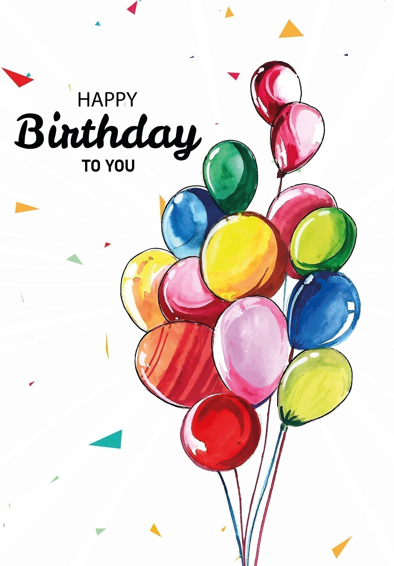 Happy Birthday - Bunte Ballons PDF - Image 2