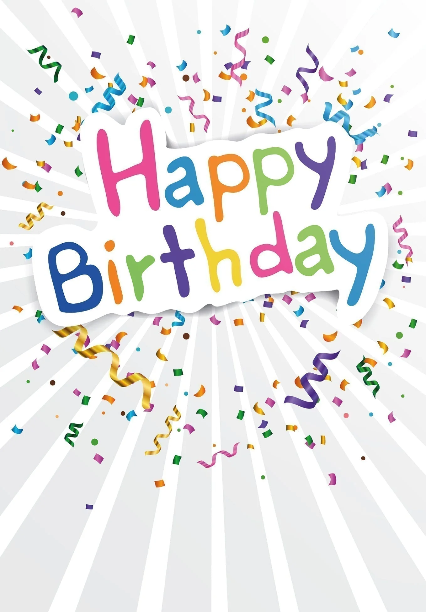 Happy Birthday - Buntes Konfetti PDF - Image 2