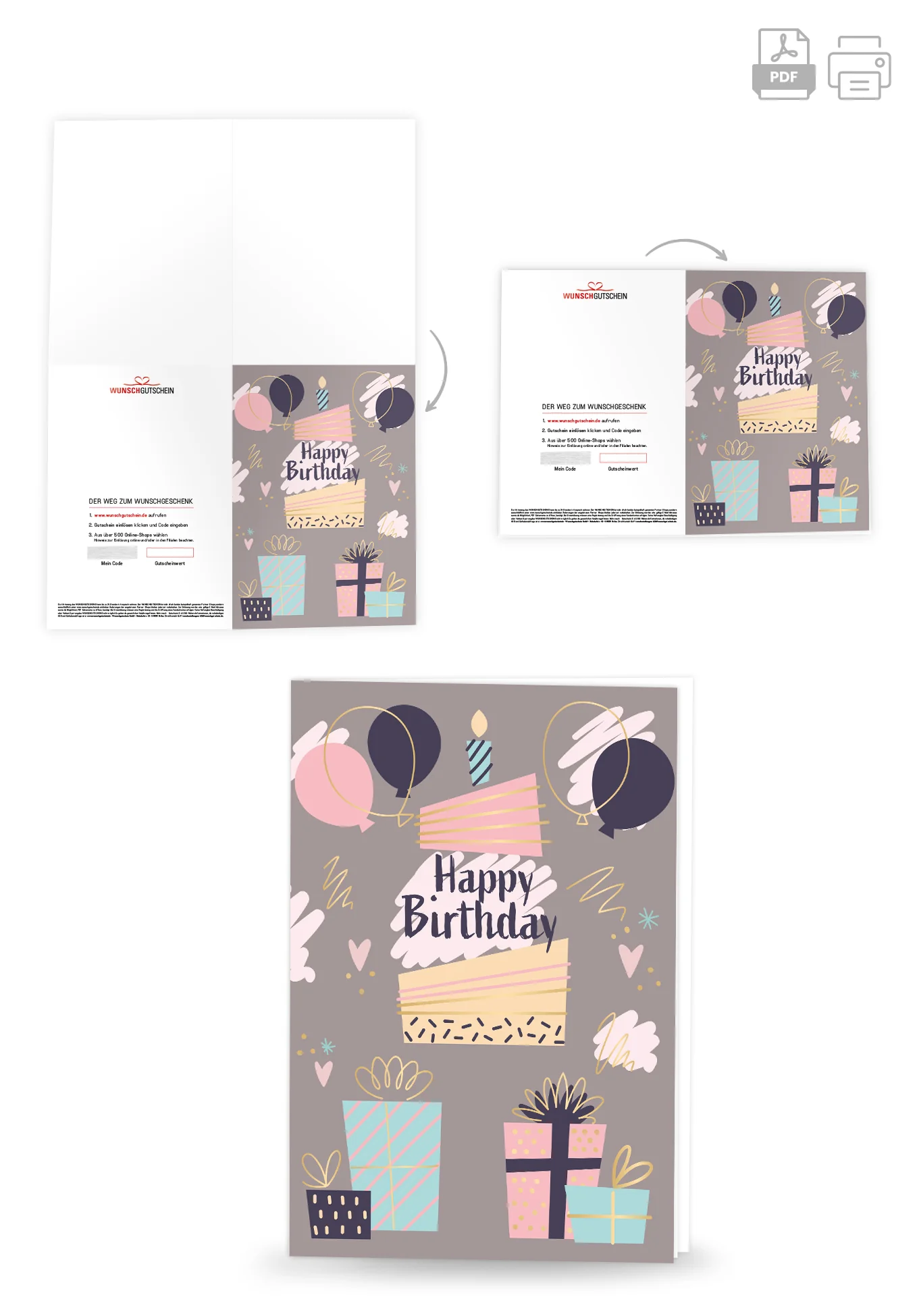 Happy Birthday - Grau - Image 4