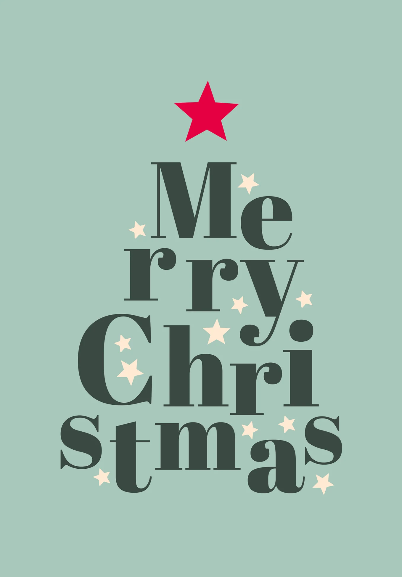 Merry Christmas - Buchstaben Tannenbaum - Image 2
