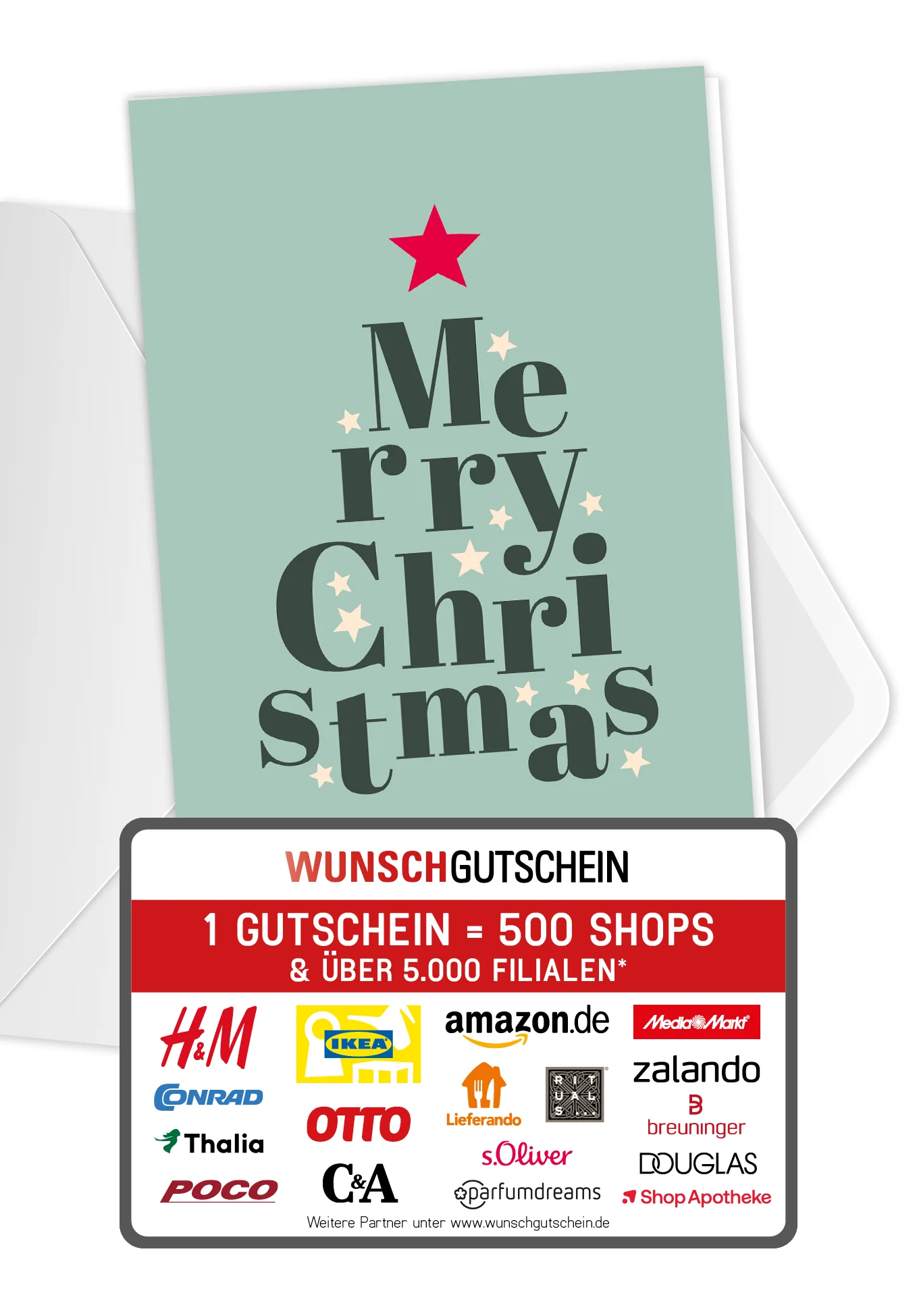 Merry Christmas - Buchstaben Tannenbaum PDF