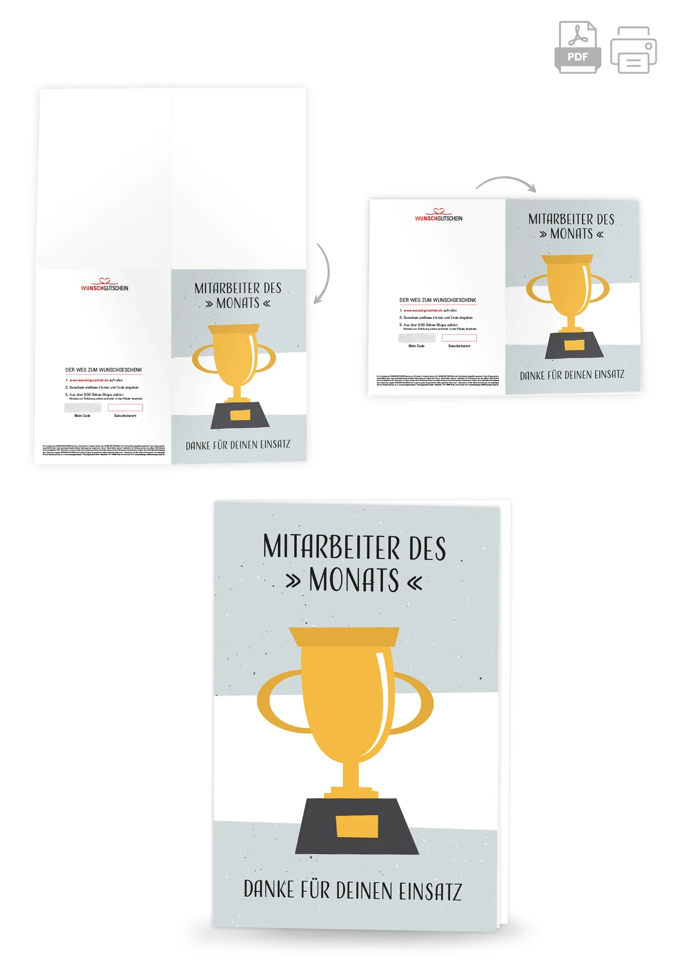 Mitarbeiter des Monats - Pokal Flat - Image 4