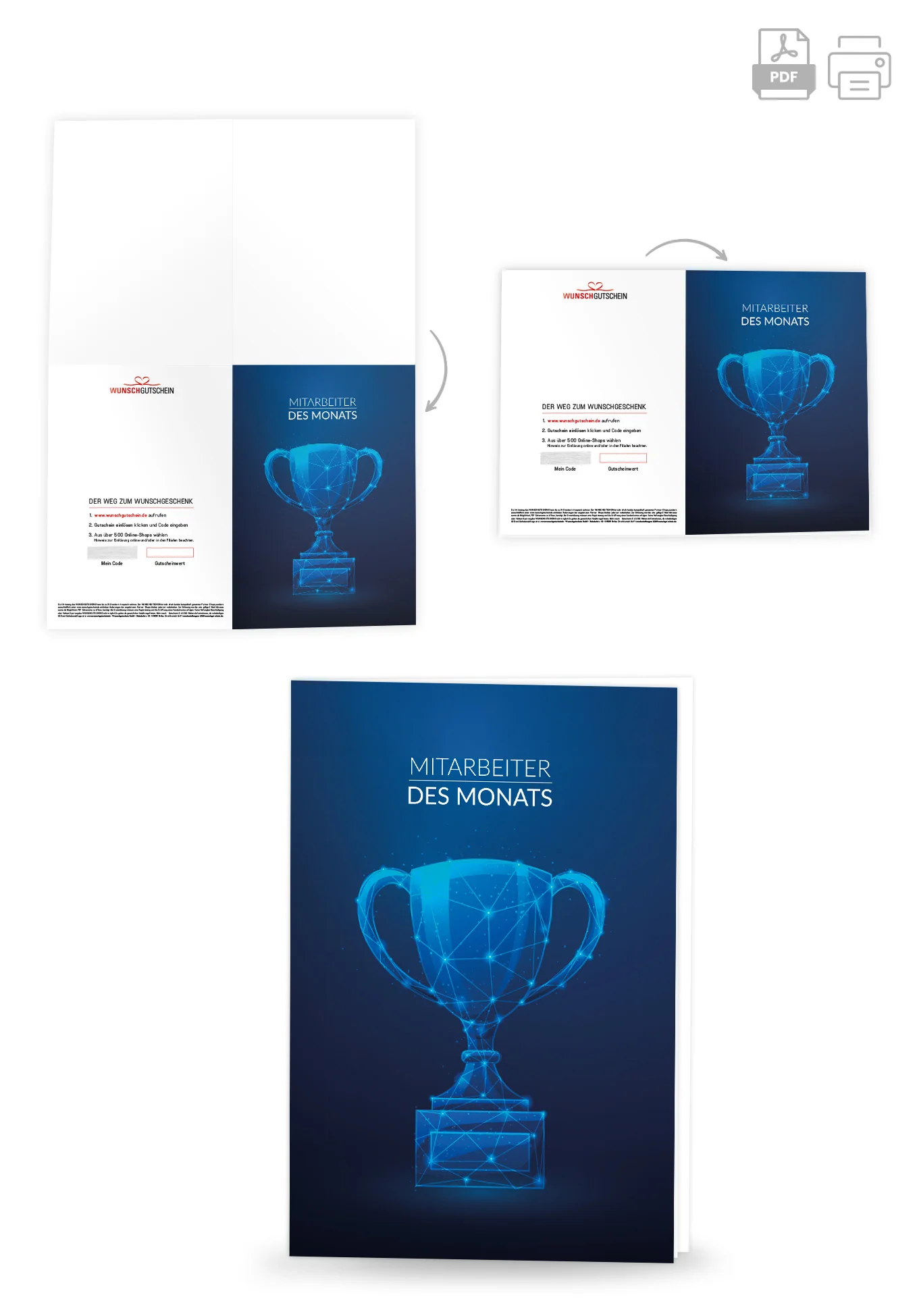 Mitarbeiter des Monats - Pokal Polygon PDF - Image 4