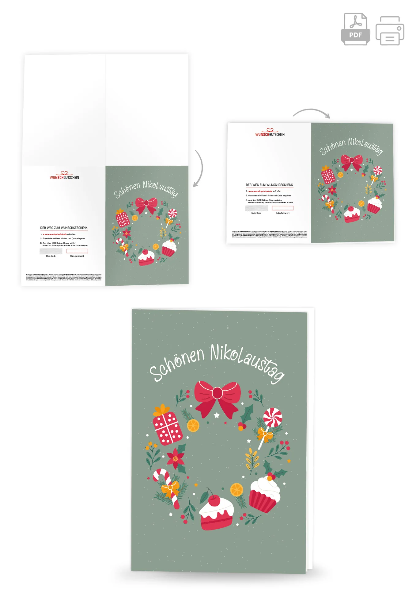 Schönen Nikolaustag - Kranz Süßigkeiten - Image 4