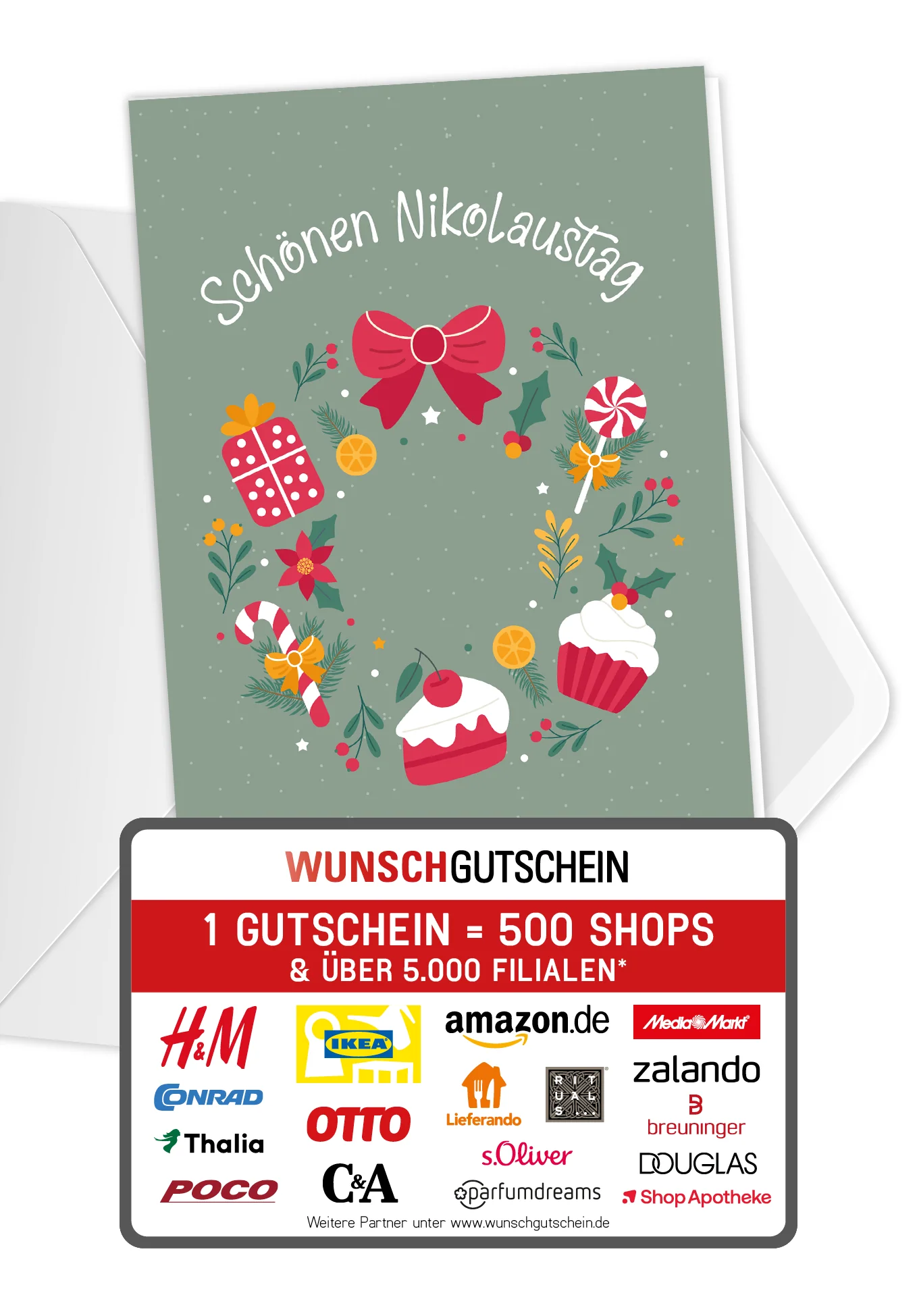 Schönen Nikolaustag - Kranz Süßigkeiten PDF