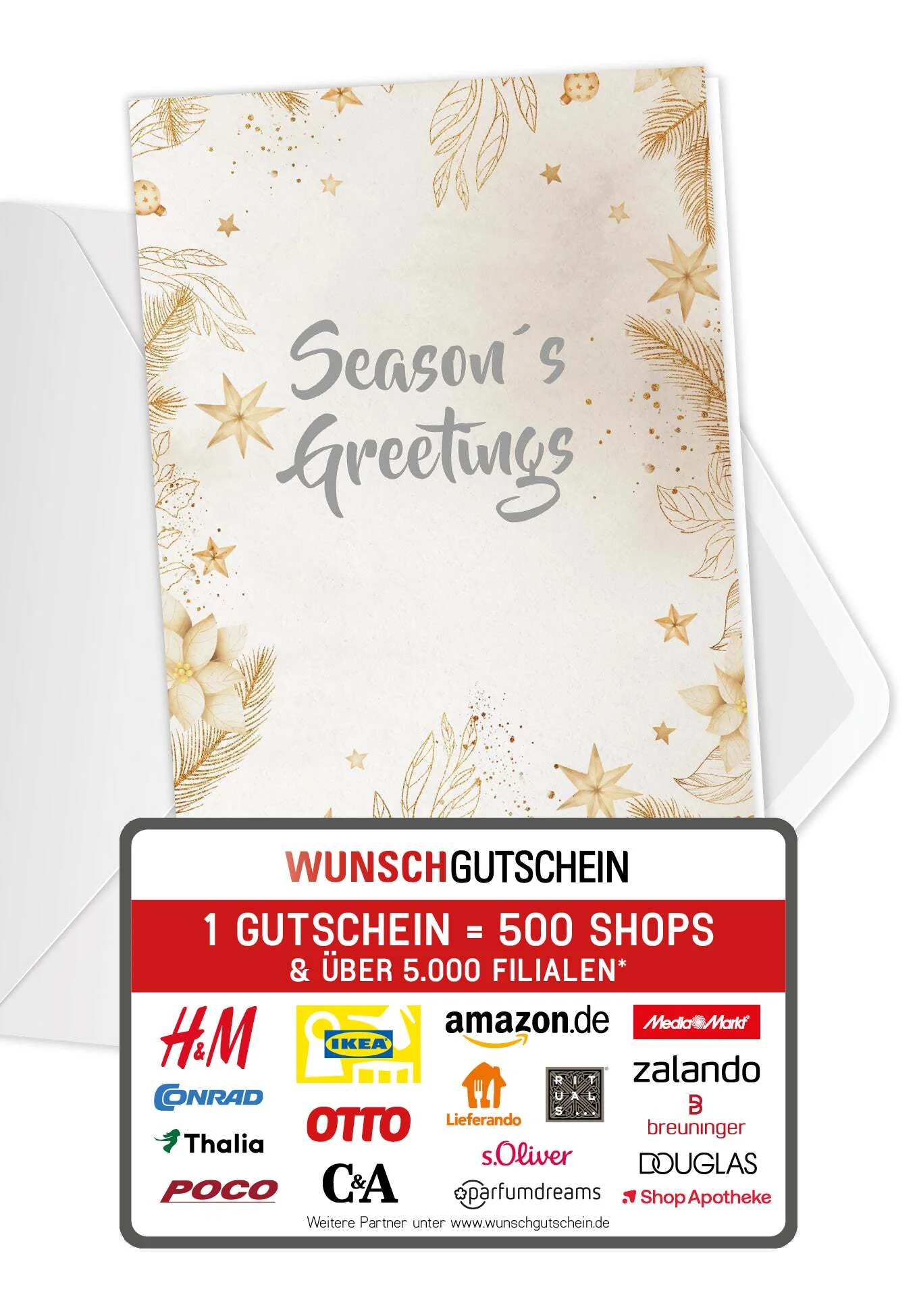 Season's Greetings - Gold