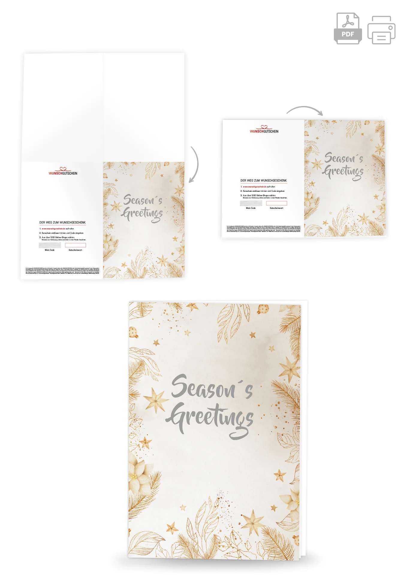 Season's Greetings - Gold - Image 4