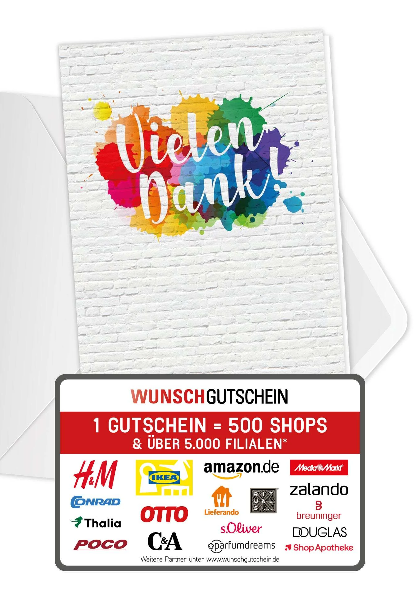 Vielen Dank - Bunter Farbklecks PDF