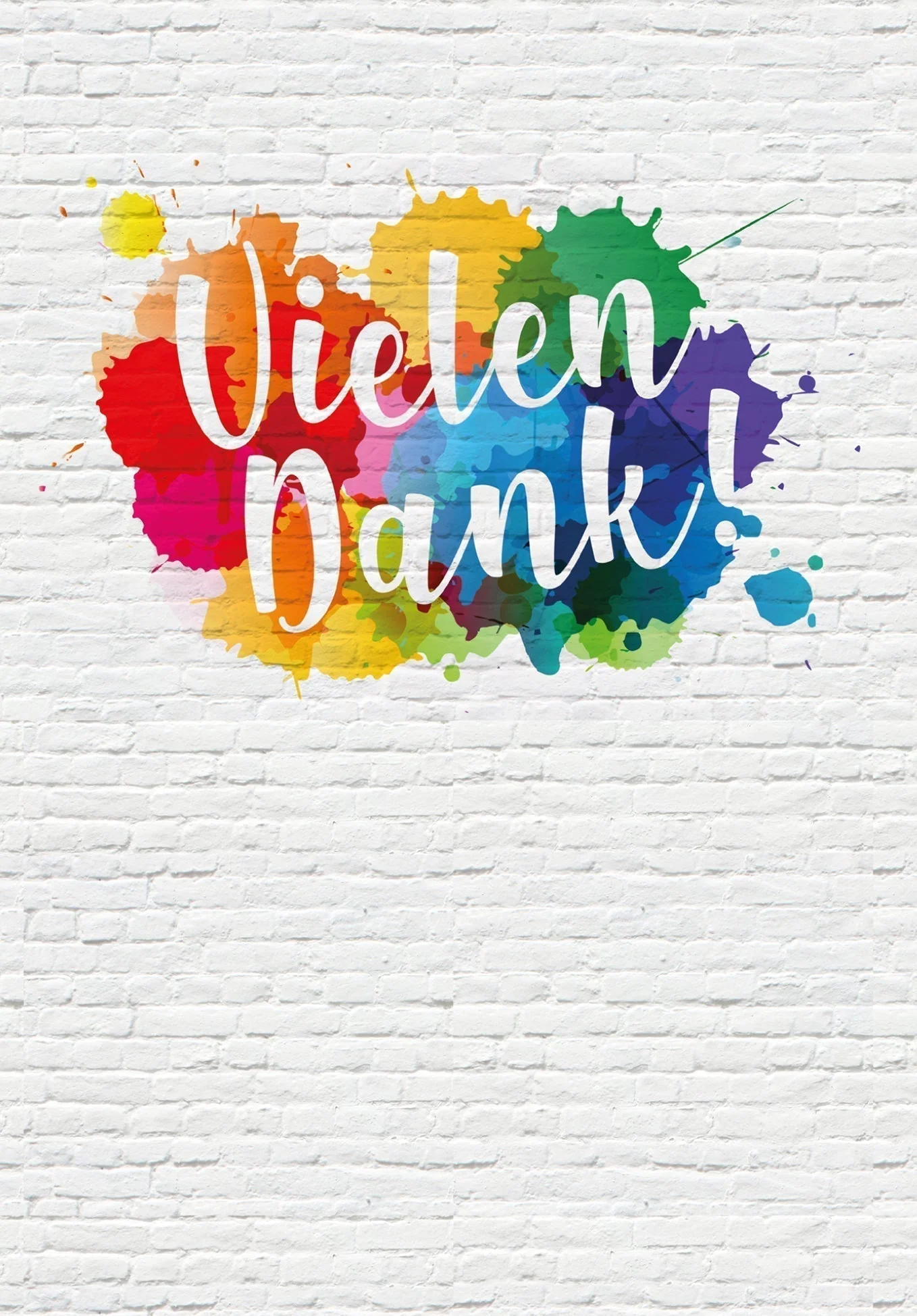 Vielen Dank - Bunter Farbklecks PDF - Image 2