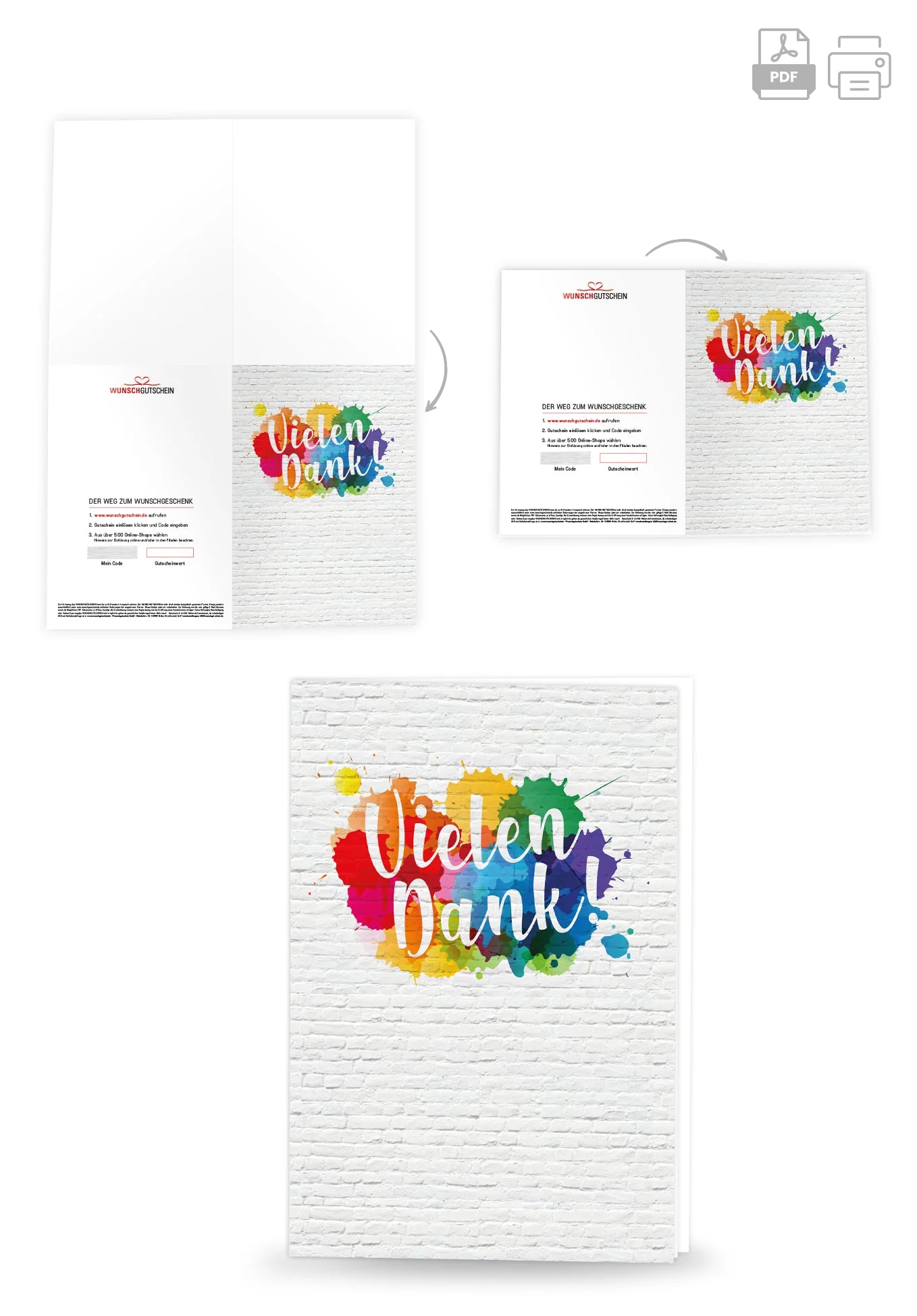 Vielen Dank - Bunter Farbklecks PDF - Image 4