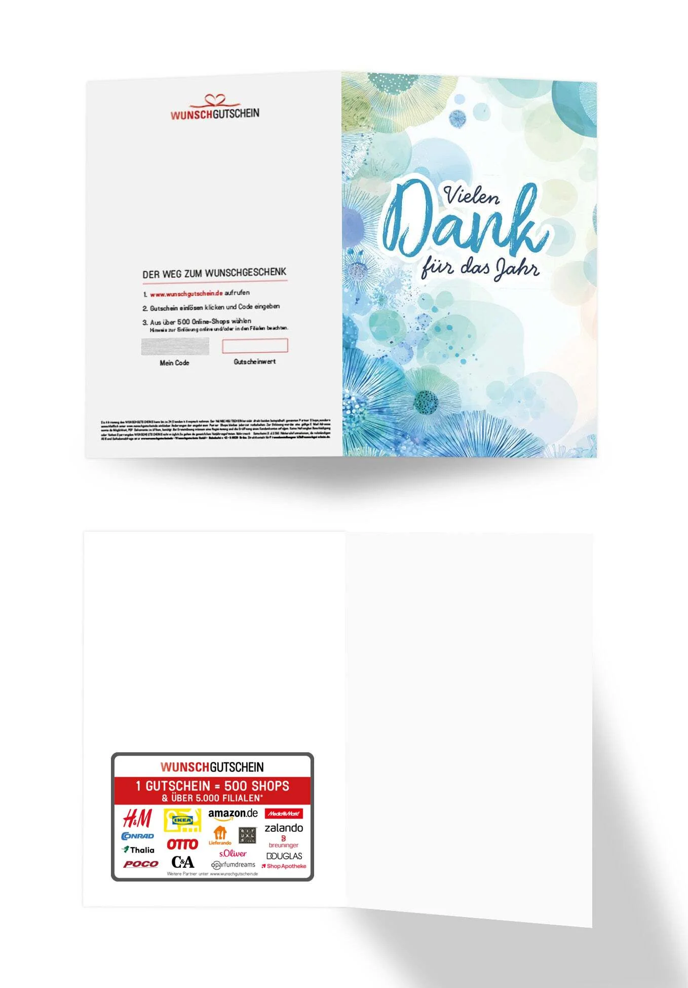 Vielen Dank für das Jahr - Elemente Blau Grün PDF - Image 3