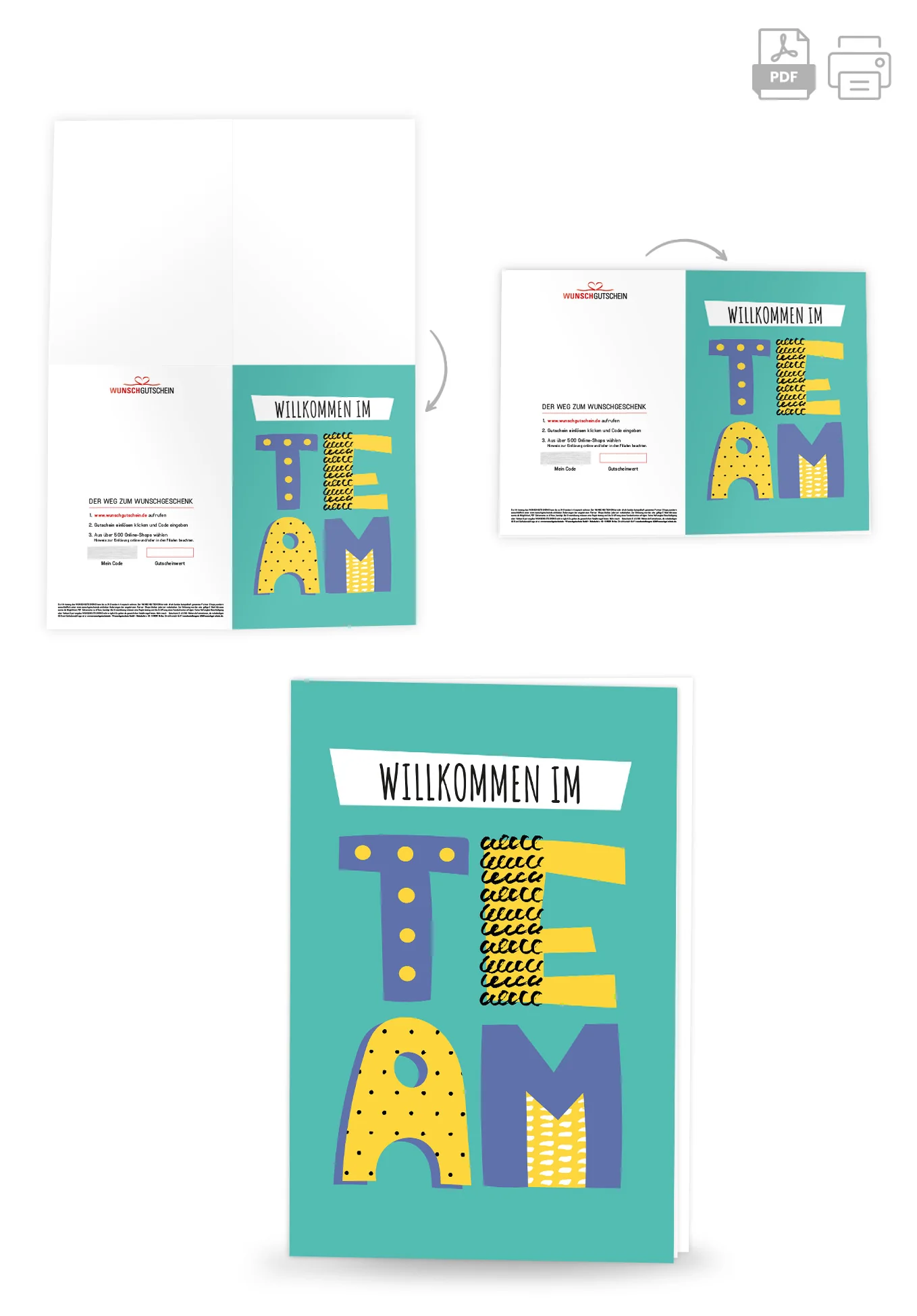 Willkommen im Team - Fun Letter PDF - Image 4